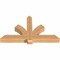 Ekena Millwork Redmond Smooth Timber Gable Bracket, Western Red Cedar, 60"W x 35"H x 5 1/2"D x 5 1/2"F, 14/12 Pitch GBW060X35X0606RED00SWR - alternate 5